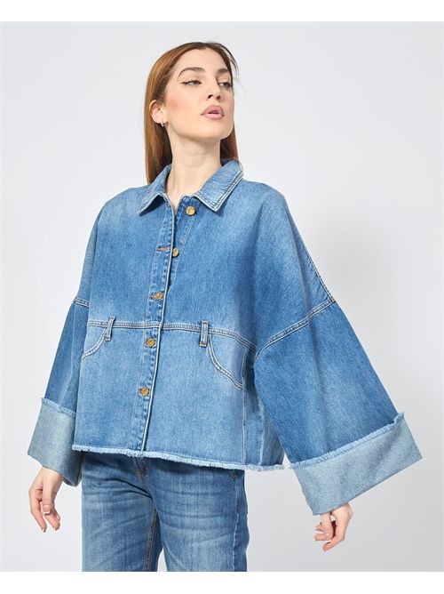 Manila Grace denim jacket with buttons MANILA GRACE | G302CUMZ003